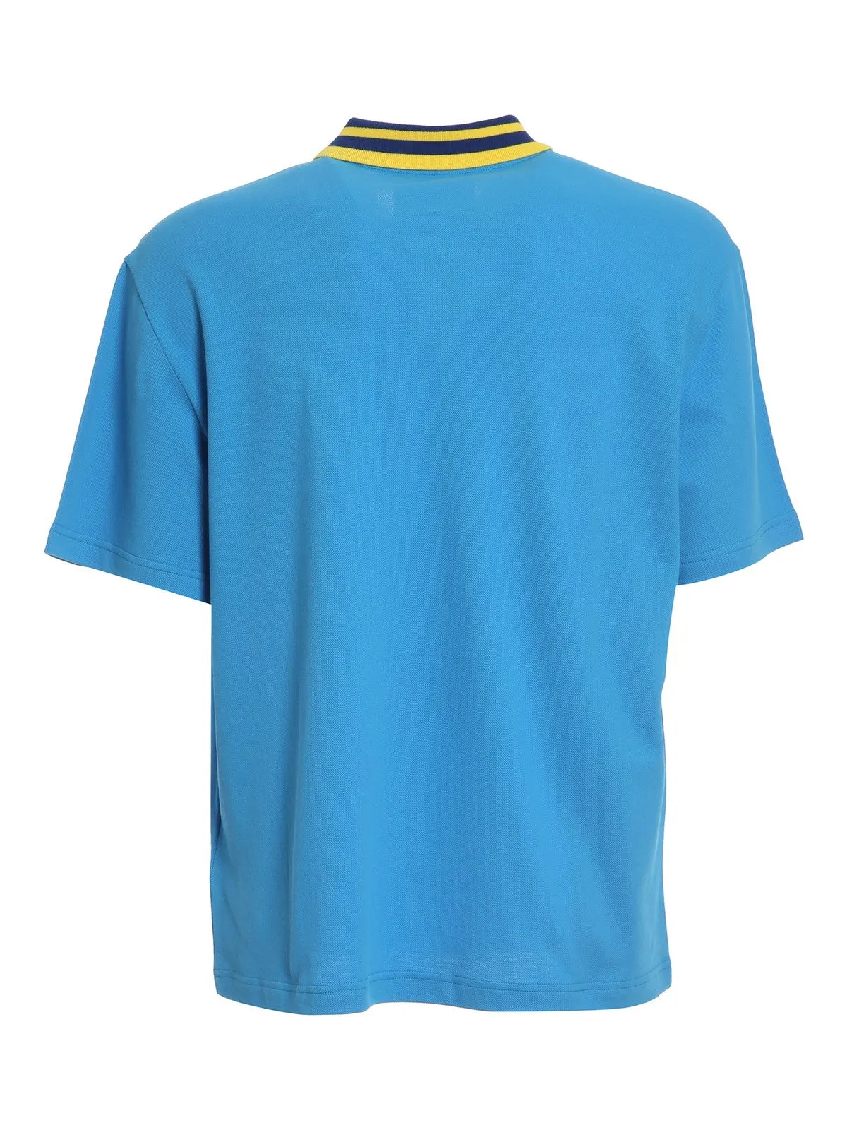 Moschino Logo Patch Straight Hem Polo Shirt