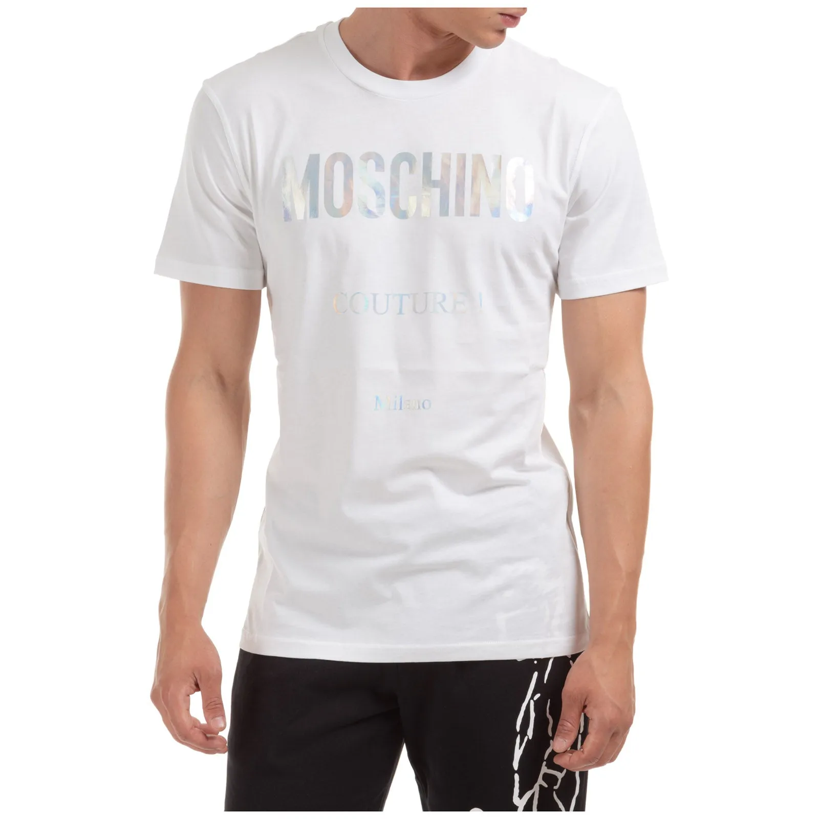 Moschino Logo Printed Crewneck T-Shirt