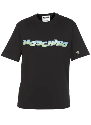 Moschino Logo Printed Crewneck T-Shirt