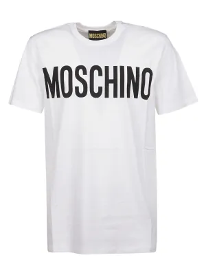 Moschino Logo Printed Crewneck T-Shirt