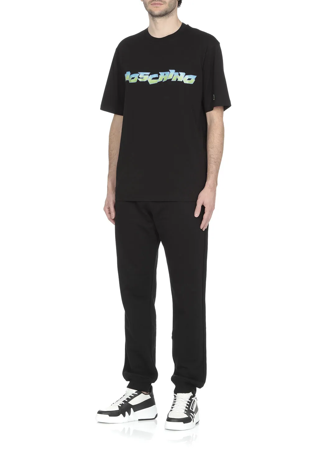 Moschino Logo Printed Crewneck T-Shirt
