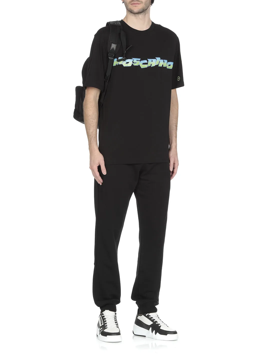 Moschino Logo Printed Crewneck T-Shirt