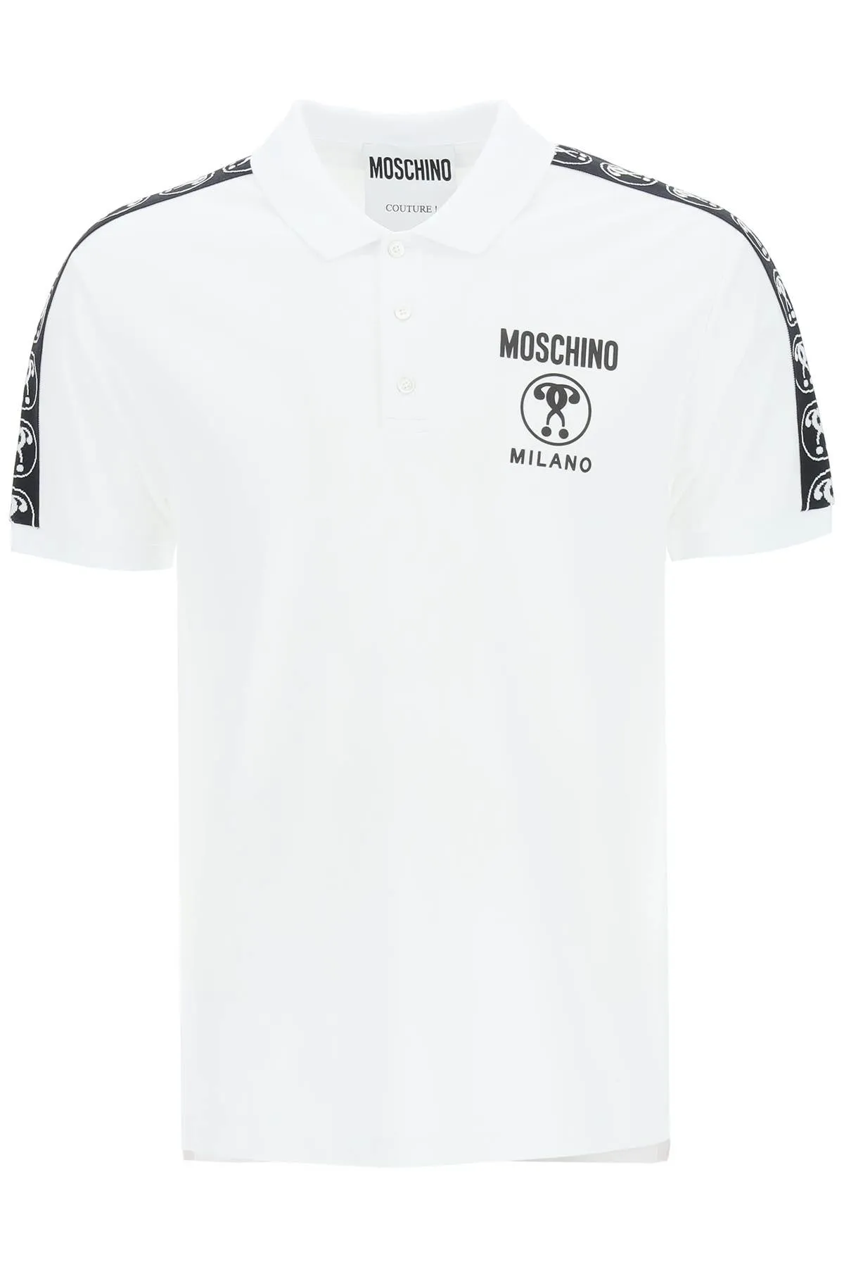 Moschino Logo Printed Short-Sleeved Polo Shirt