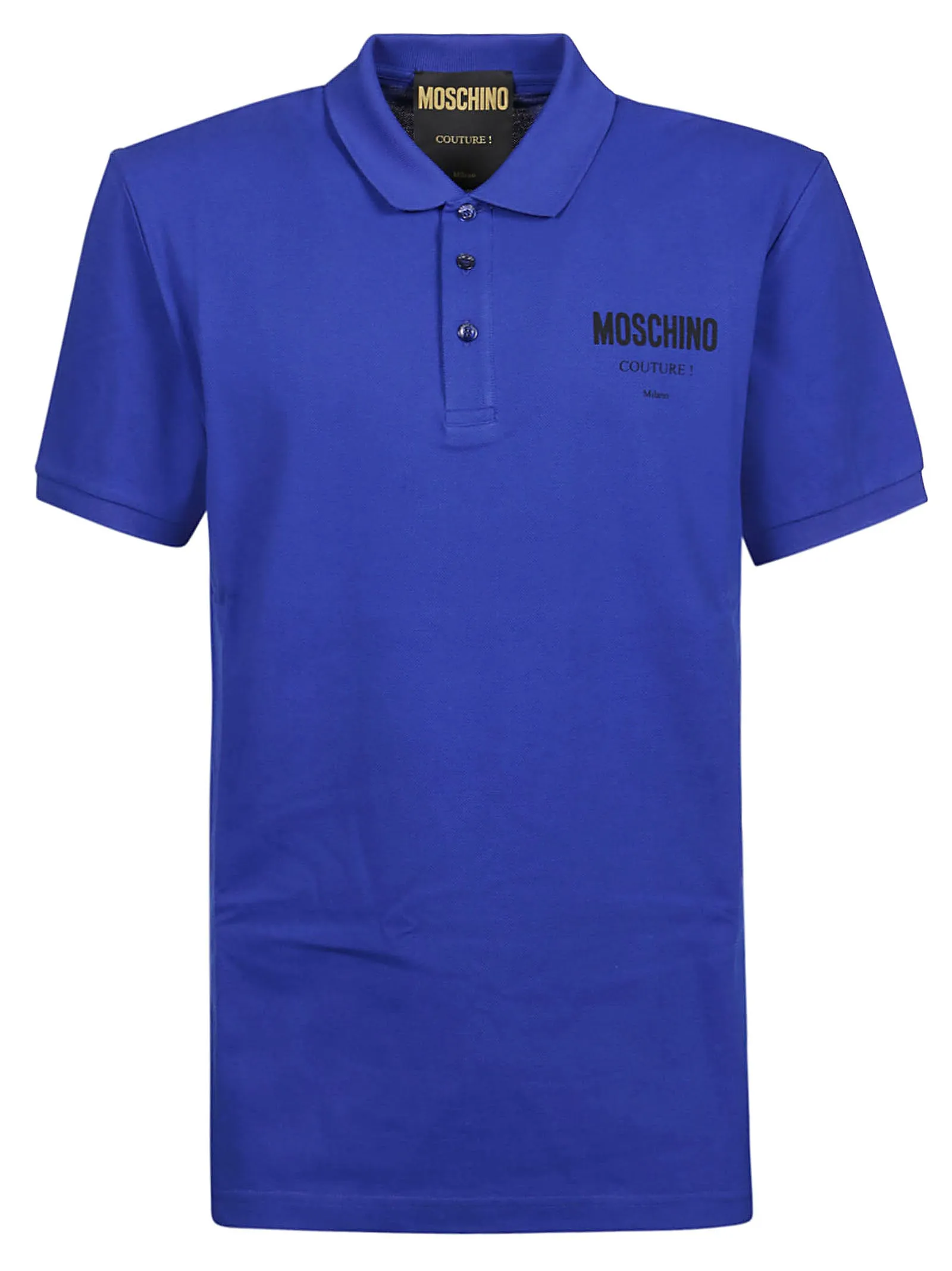 Moschino Logo Printed Short Sleeved Polo Shirt