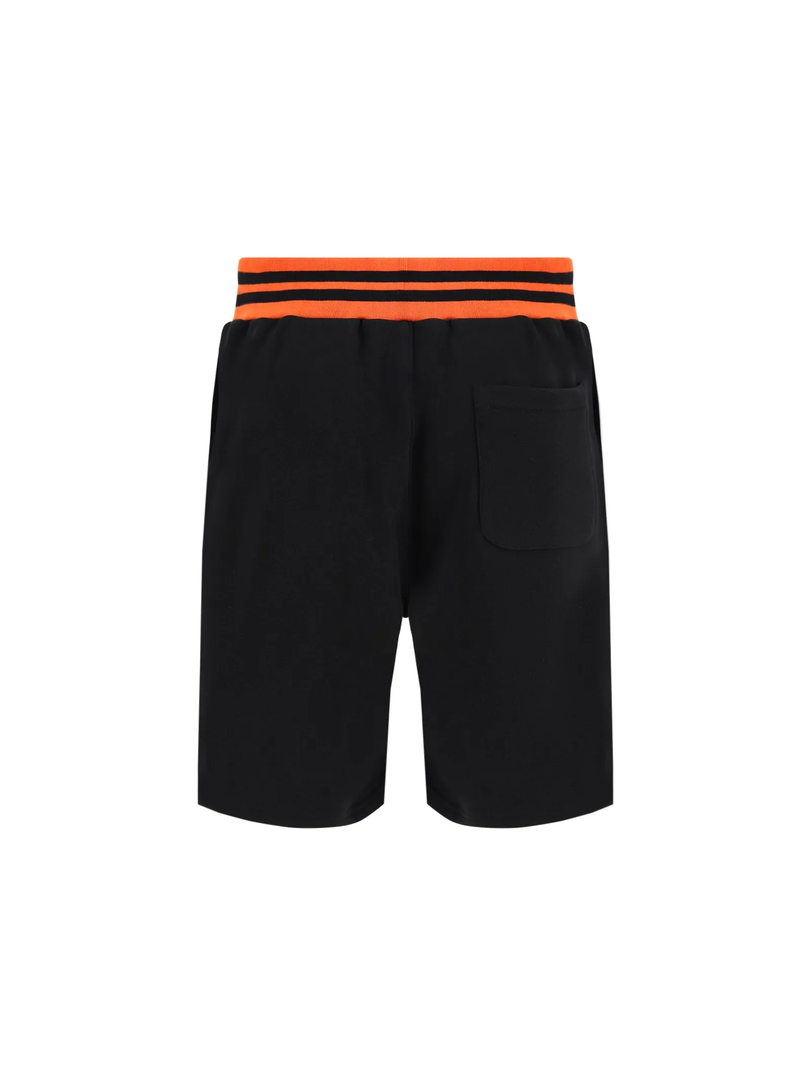 Moschino Striped Waistband Teddy Patch Shorts