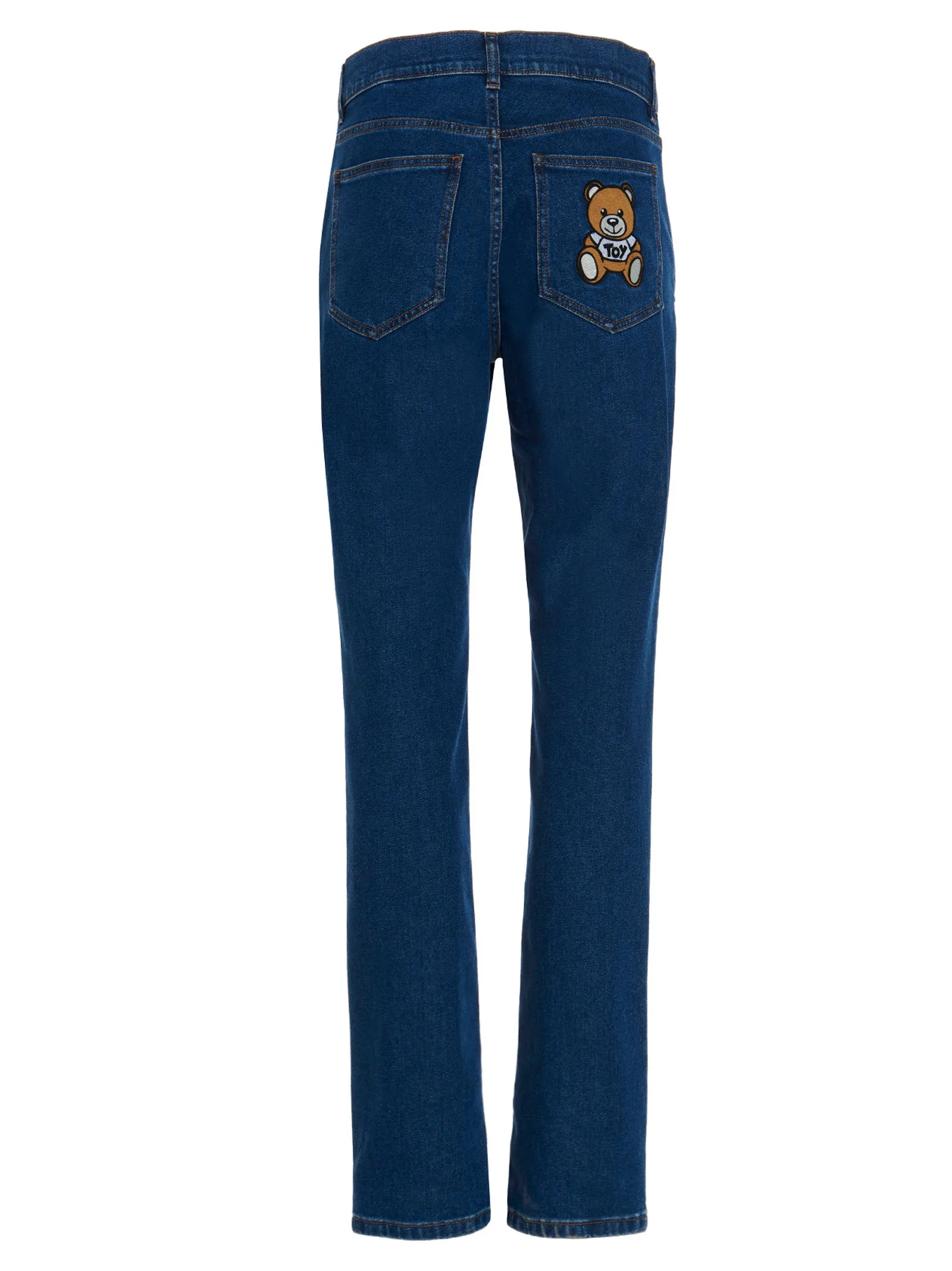 Moschino Teddy Bear Embroidered Jeans