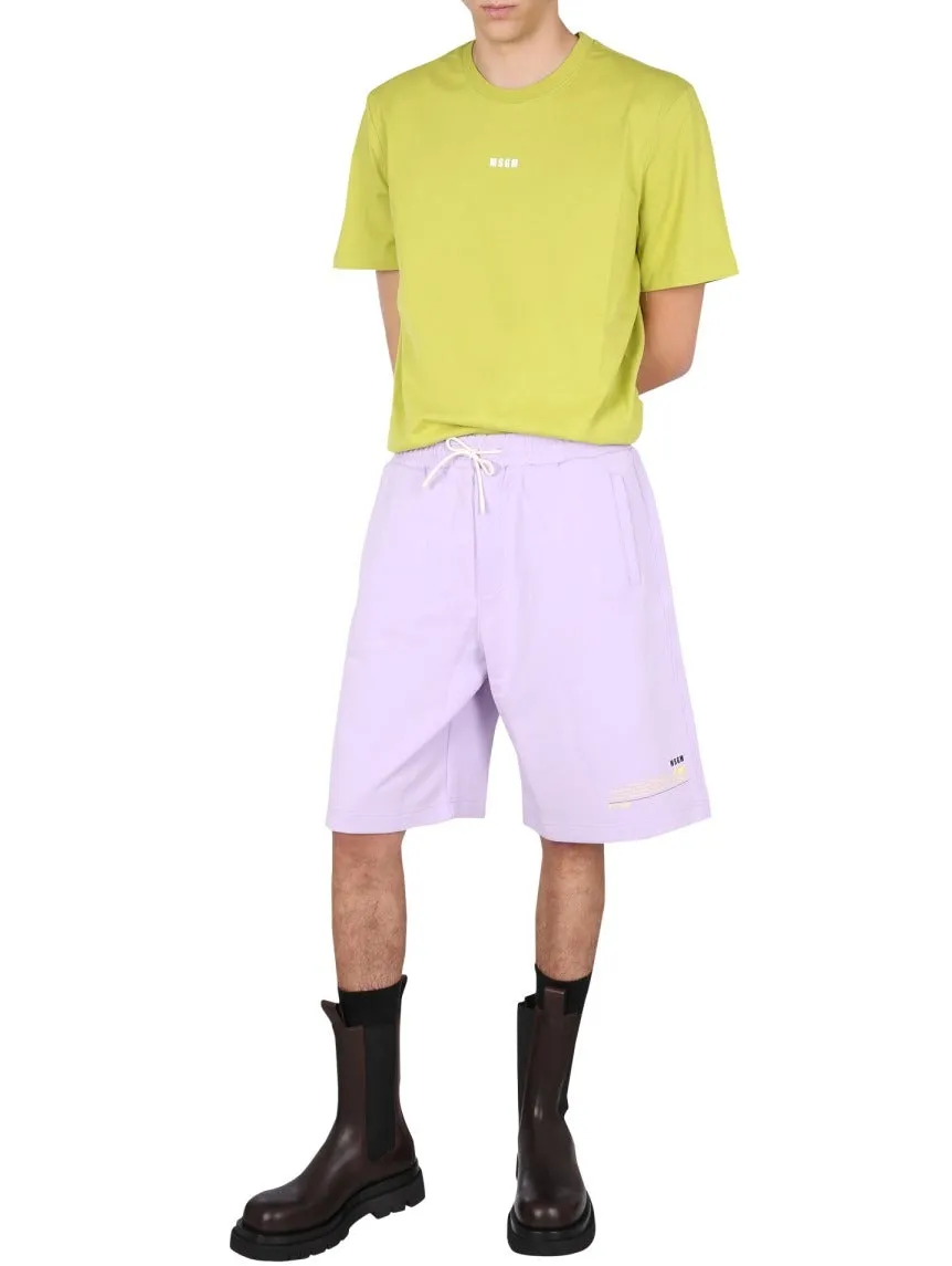 MSGM Drawstring Bermuda Shorts
