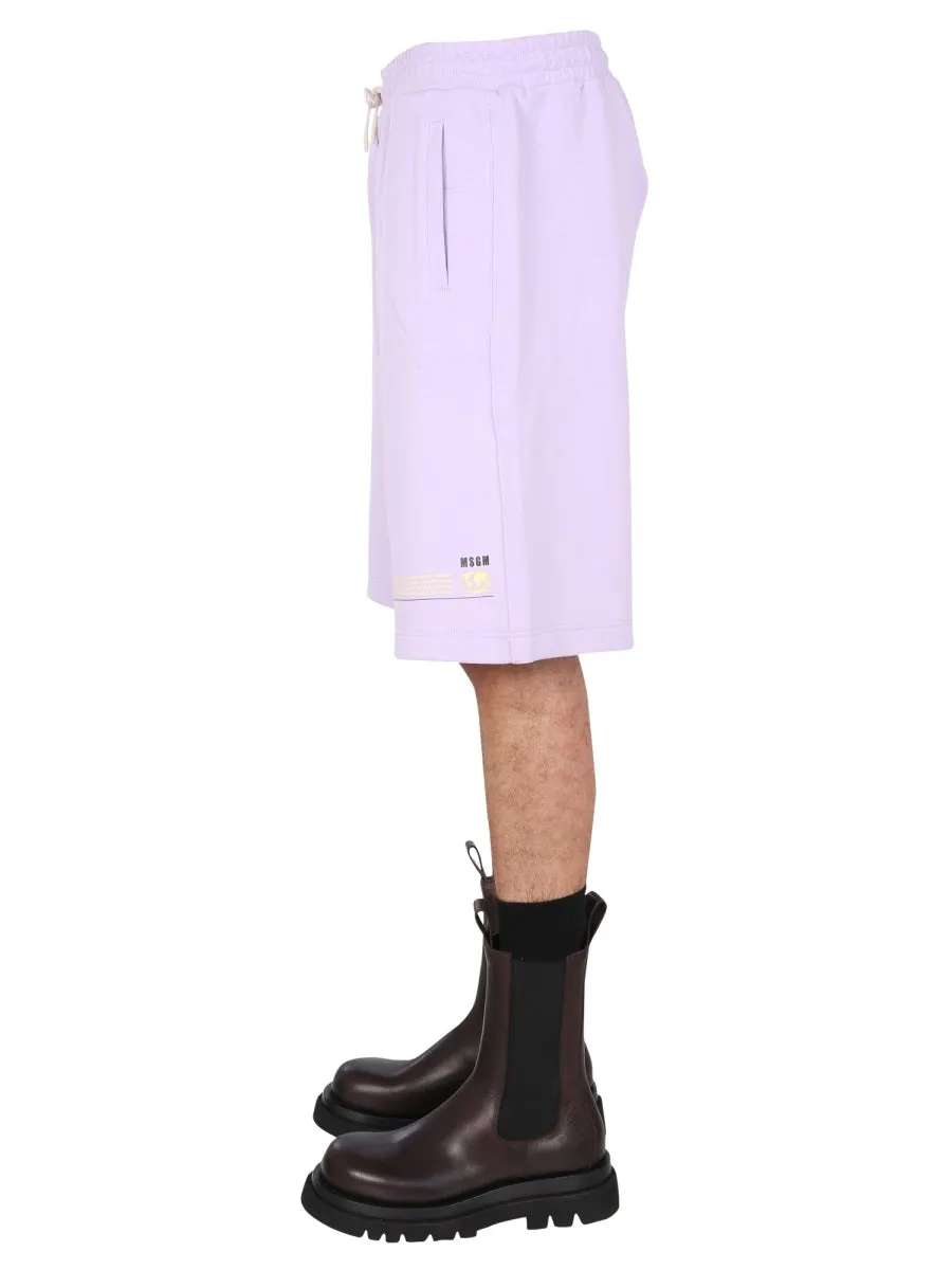 MSGM Drawstring Bermuda Shorts