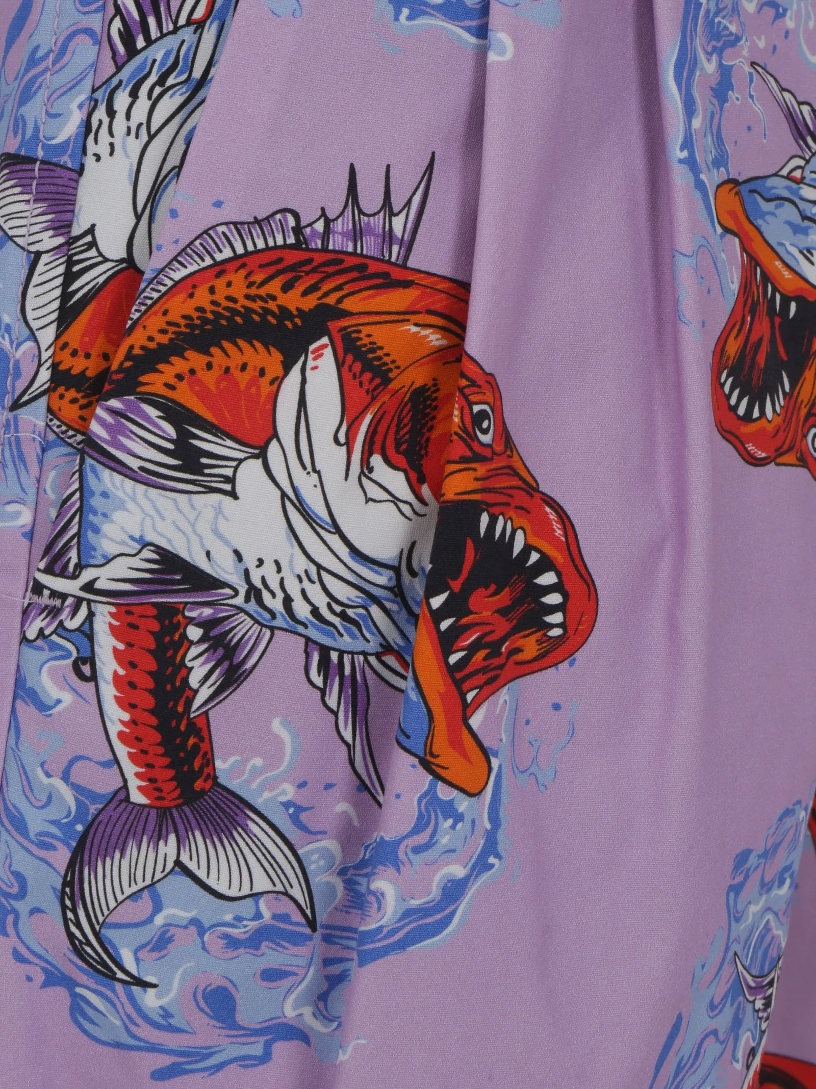 MSGM Graphic Printed Knee-Length Shorts
