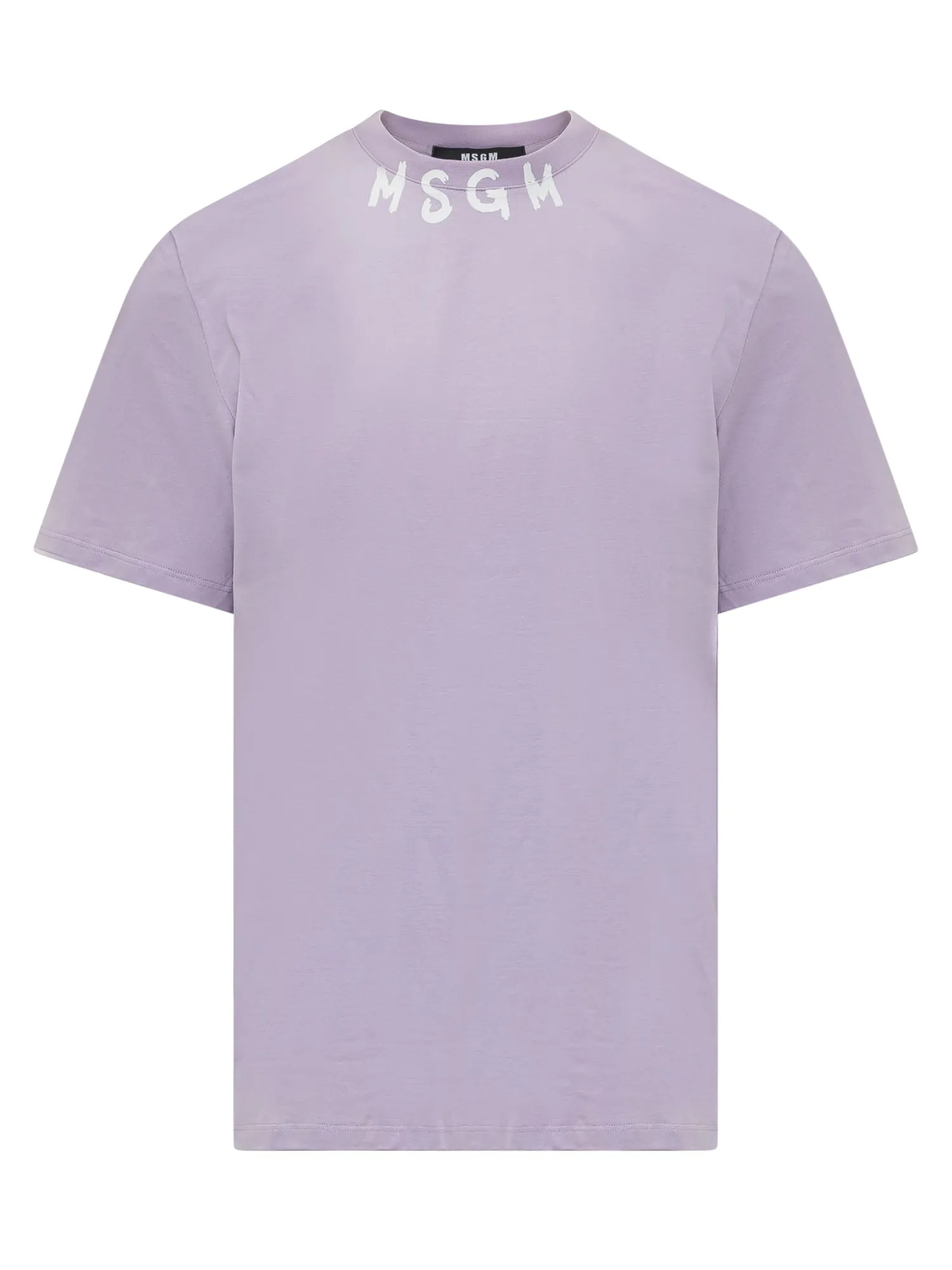 MSGM Logo Printed Crewneck T-Shirt