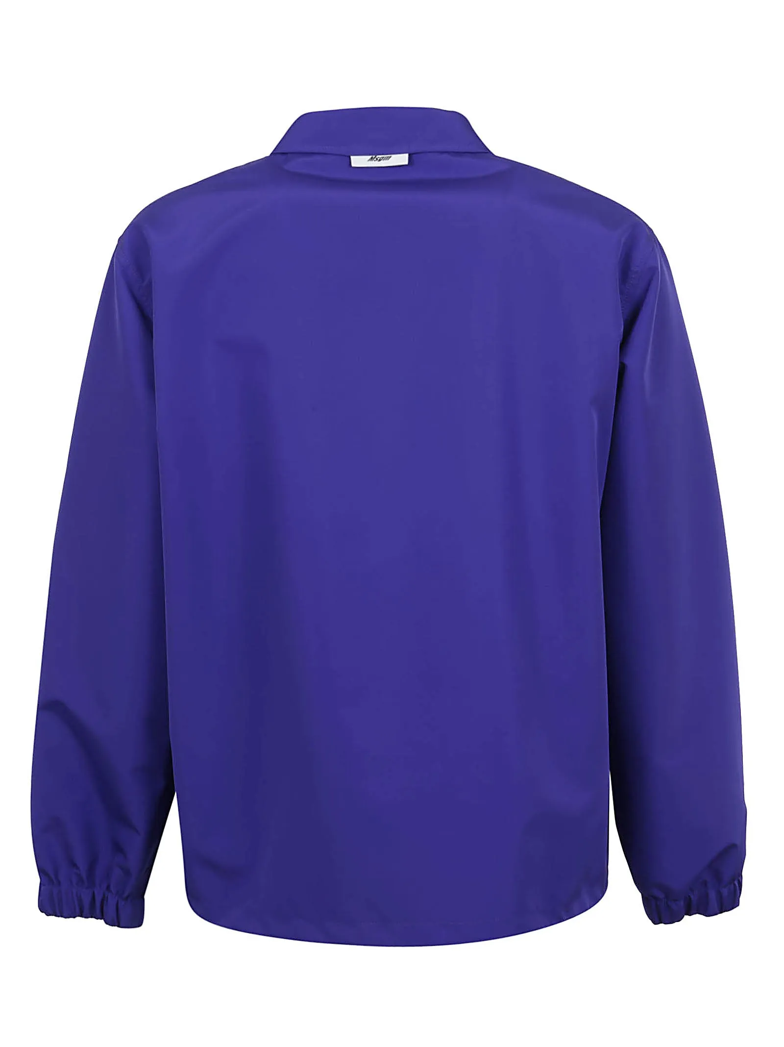 MSGM Logo Printed Drawstring Hem Shirt Jacket