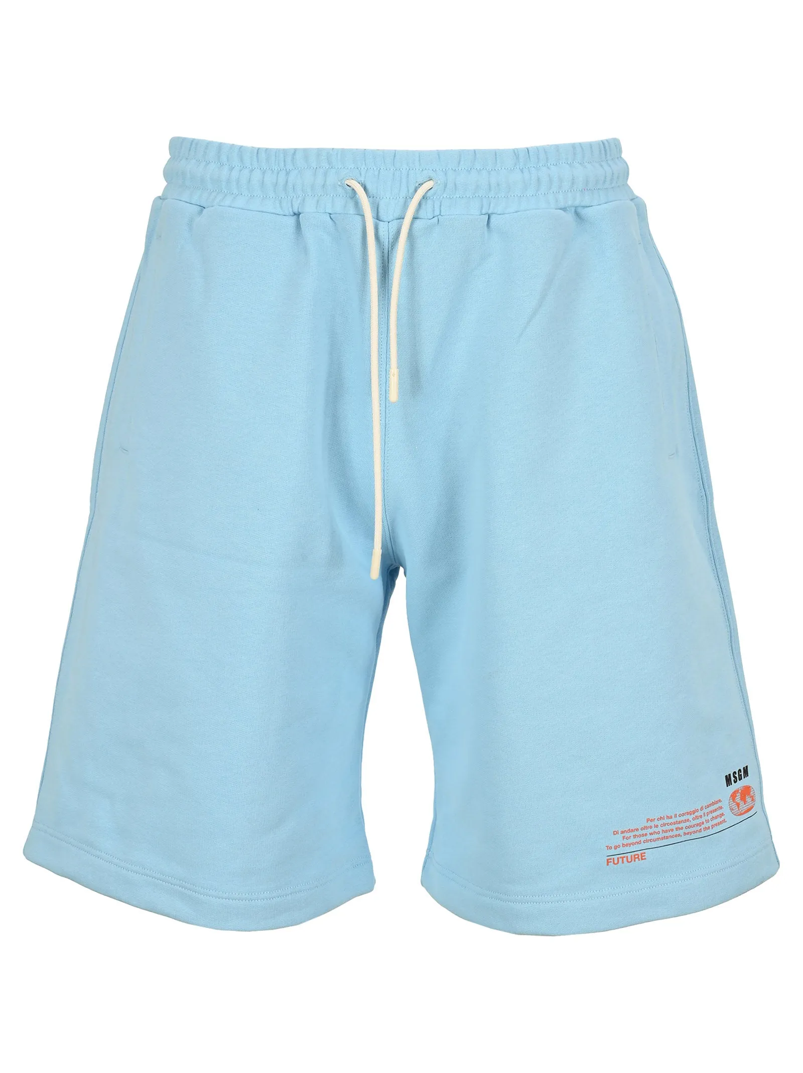 MSGM Logo Printed Drawstring Shorts
