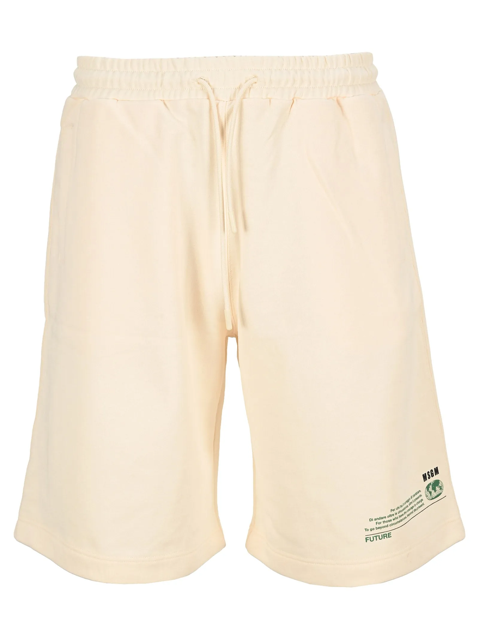 MSGM Logo Printed Drawstring Shorts