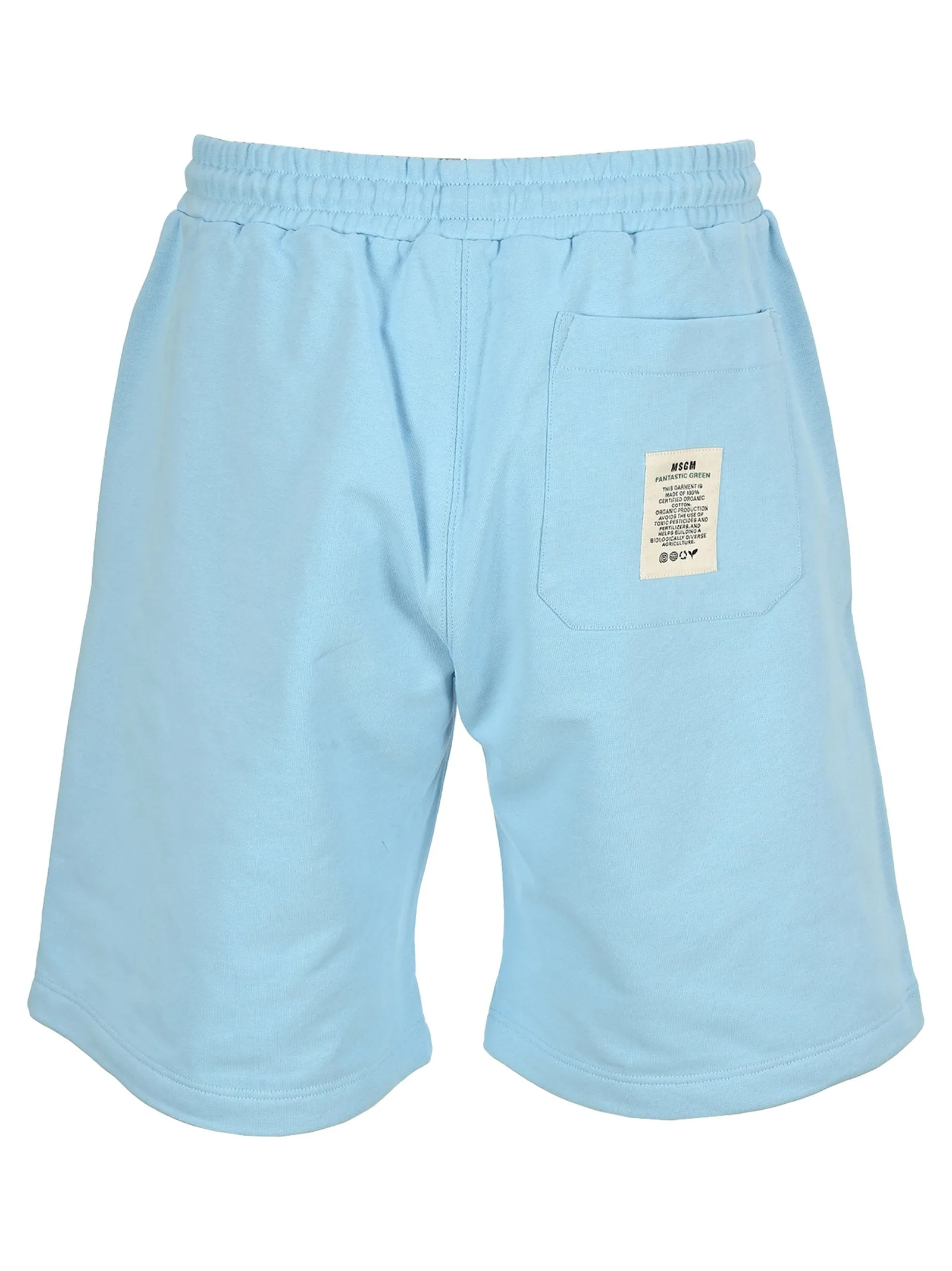 MSGM Logo Printed Drawstring Shorts