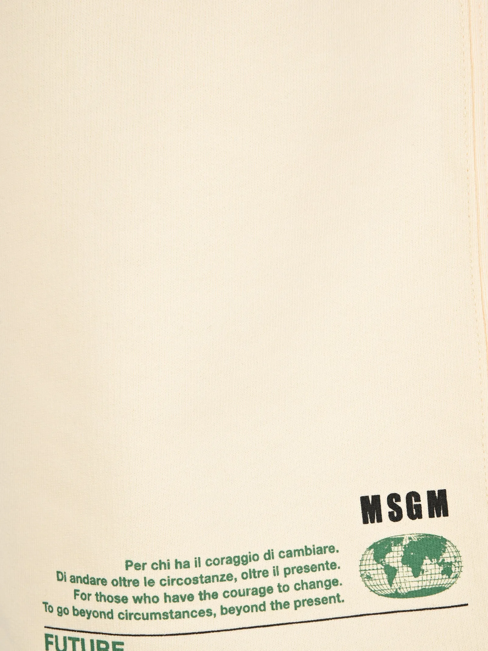 MSGM Logo Printed Drawstring Shorts