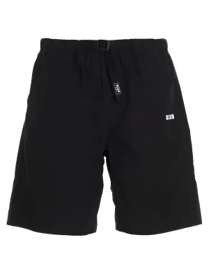 MSGM Logo Printed Shorts