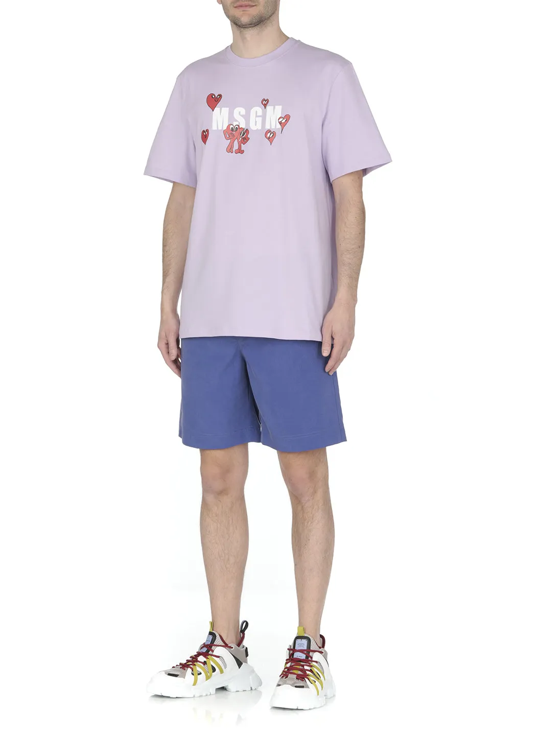 MSGM Mid-Rise Track Shorts