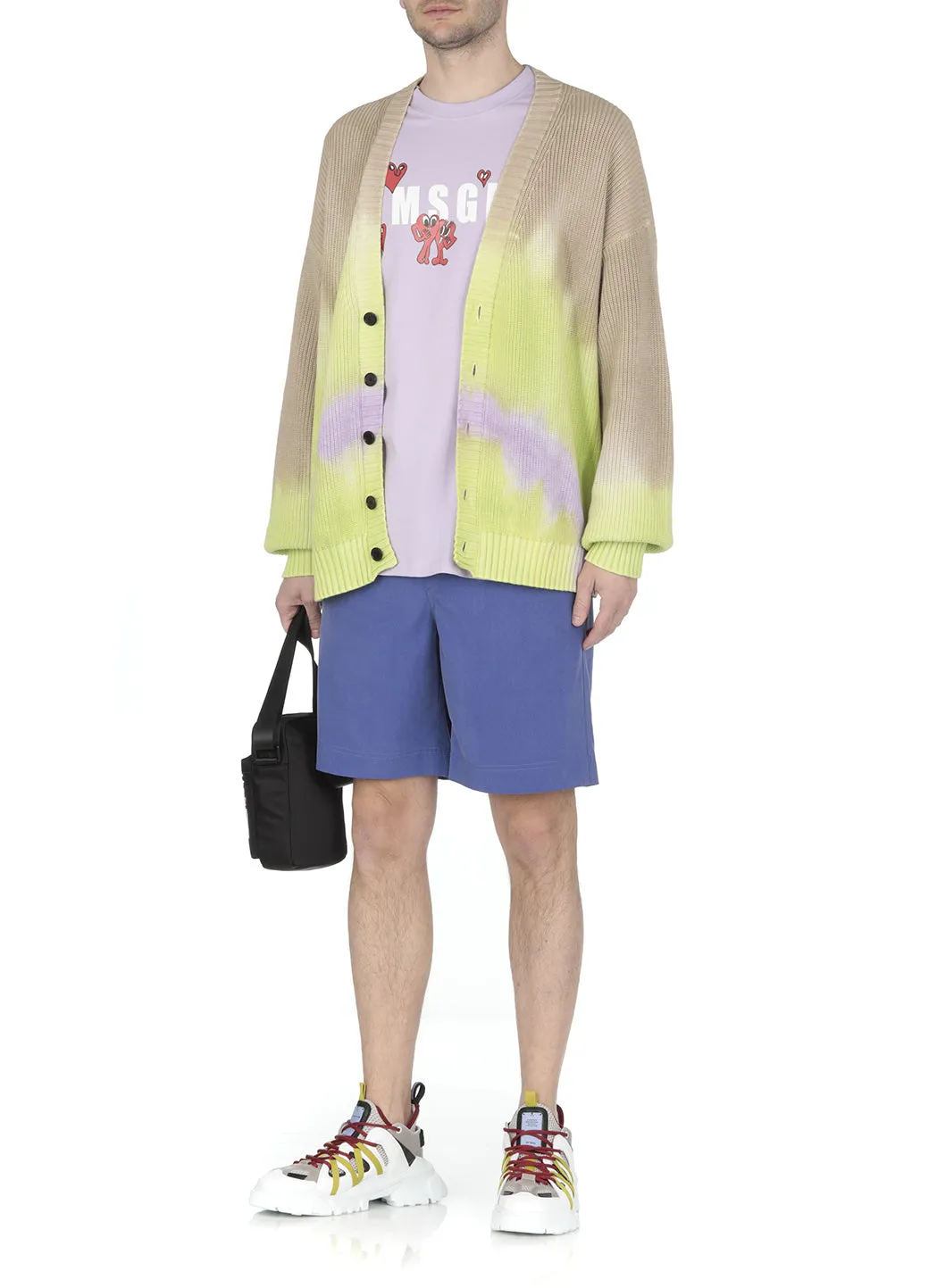 MSGM Mid-Rise Track Shorts