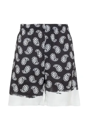 MSGM Paisley Printed Shorts