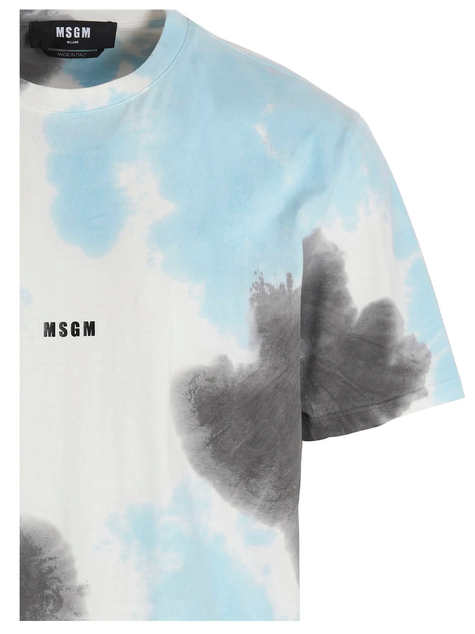 MSGM Tie-Dyed Crewneck T-Shirt