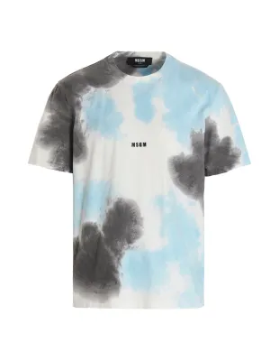 MSGM Tie-Dyed Crewneck T-Shirt