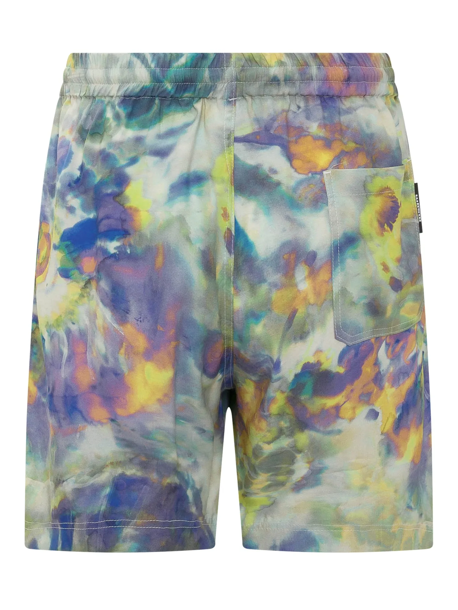 MSGM Tie Dyed Elastic Waist Shorts