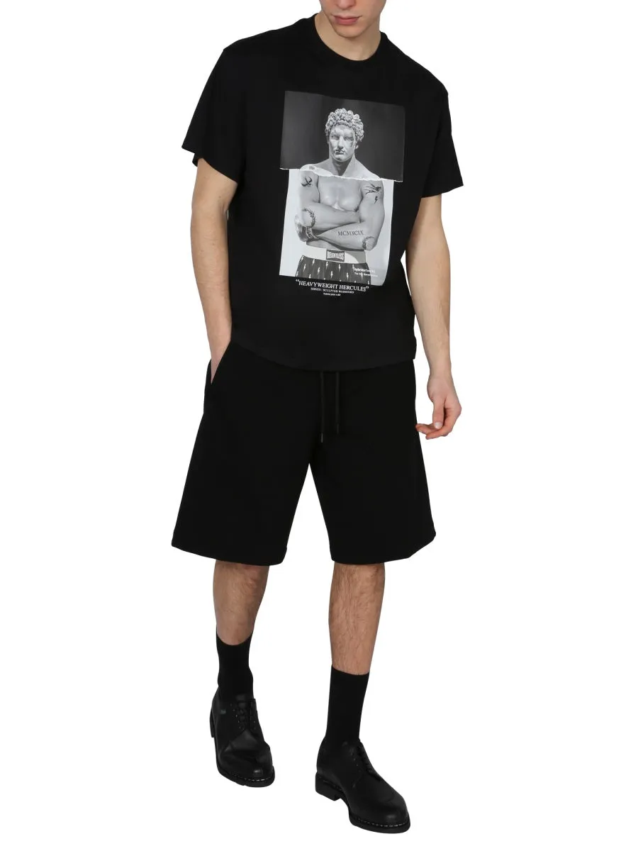 Neil Barrett Straight-Leg Sweat Shorts