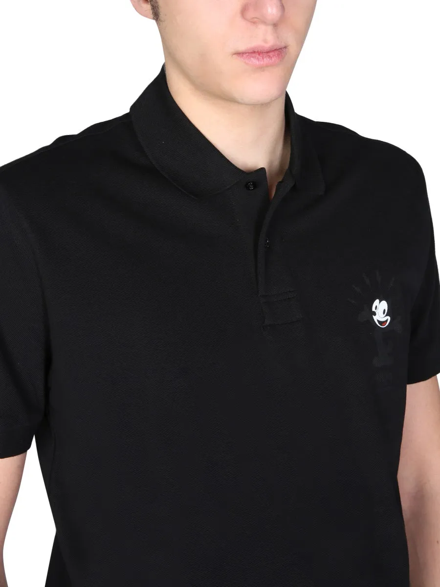 Neil Barrett X Felix Logo Printed Polo Shirt