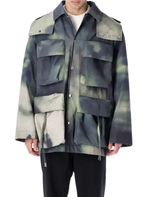 OAMC Tie-Dye Button-Up Hooded Jacket