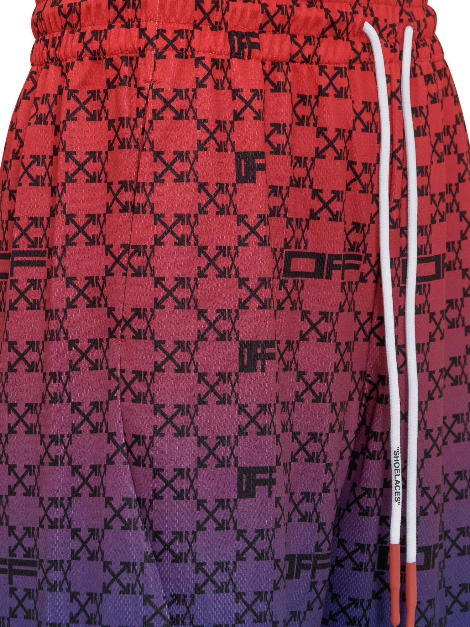 Off-White All-Over Printed Drawstring Shorts