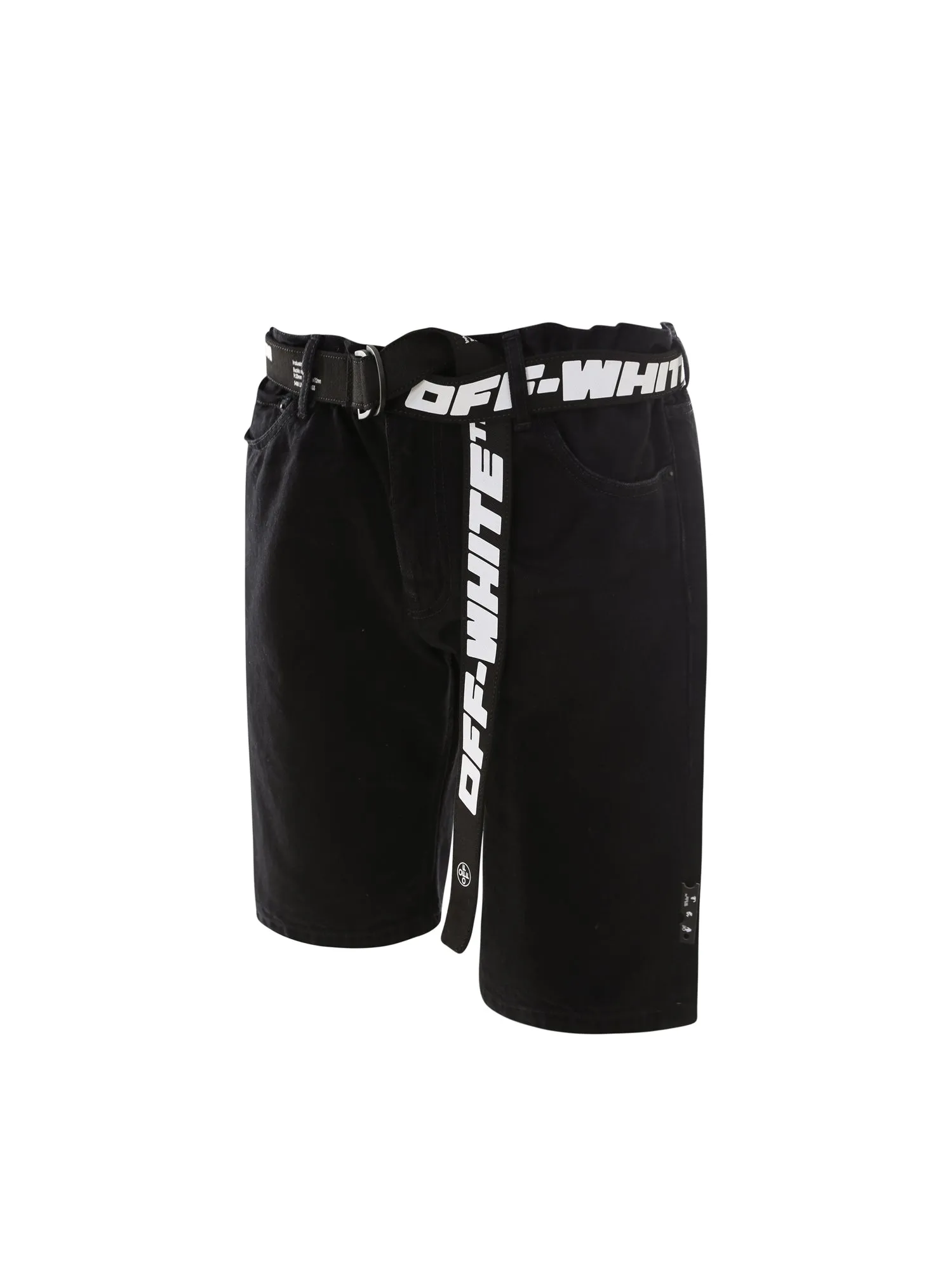 Off-White Belted Denim Shorts