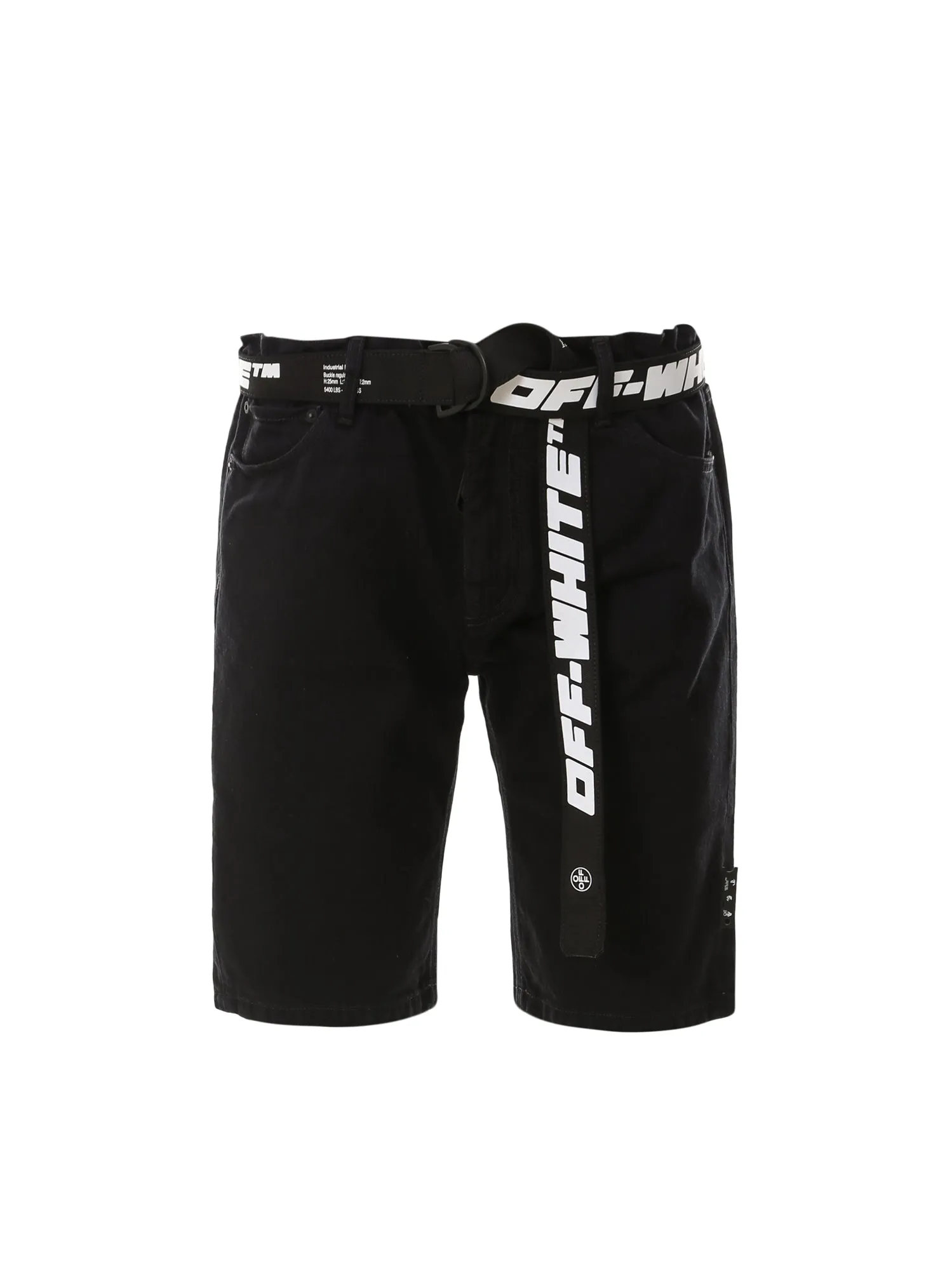 Off-White Belted Denim Shorts