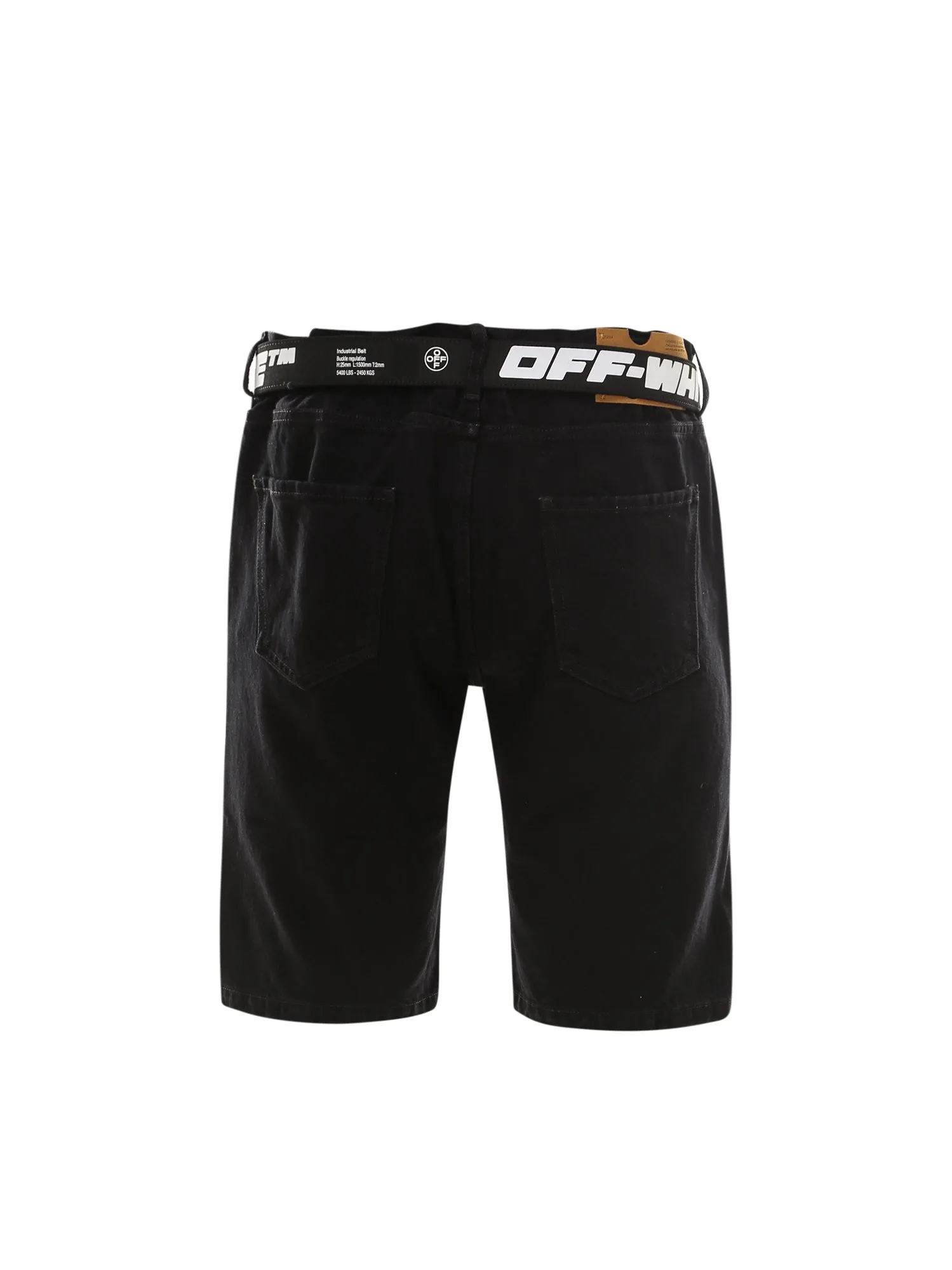 Off-White Belted Denim Shorts