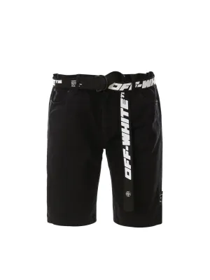 Off-White Belted Denim Shorts