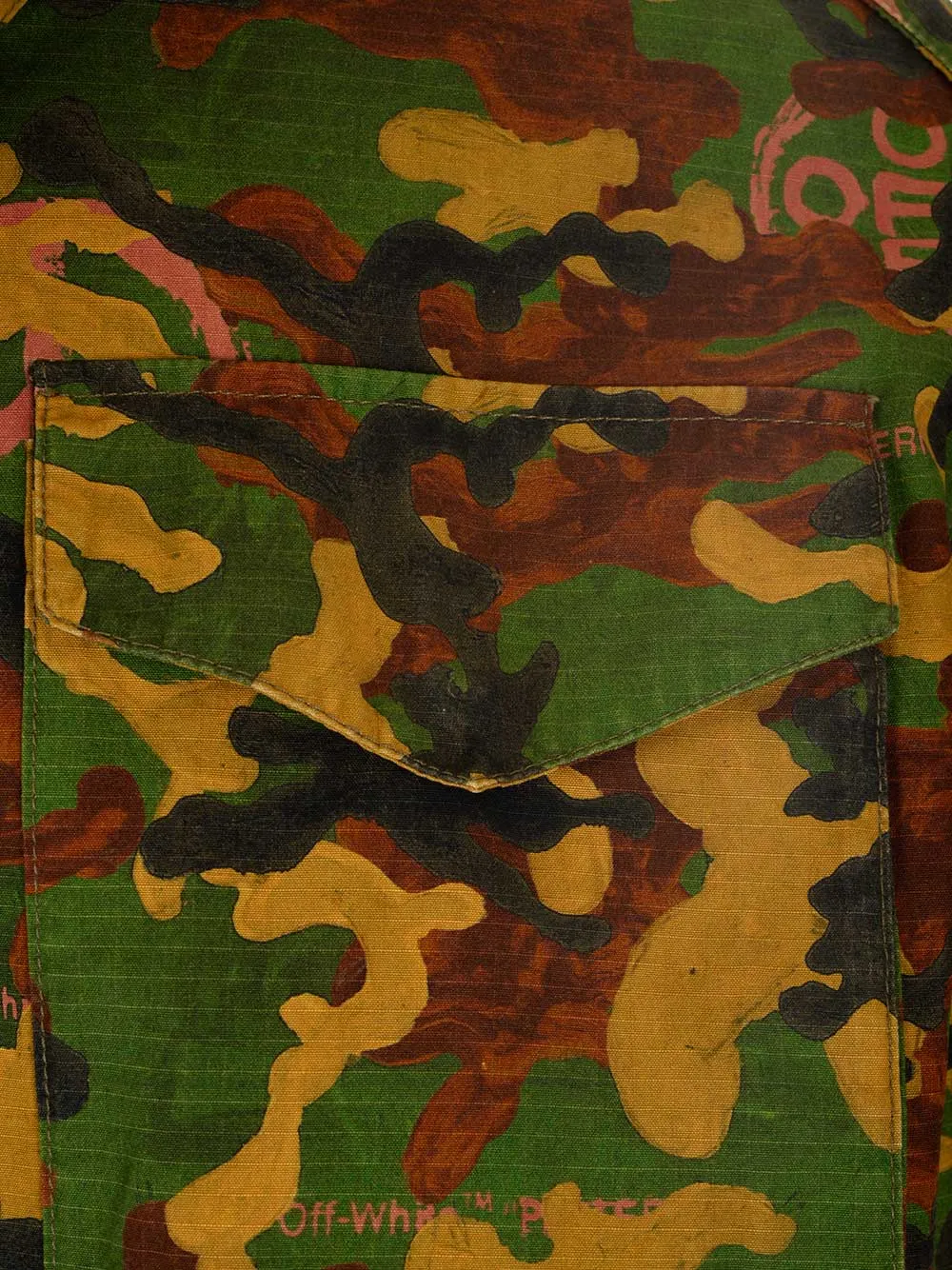 Off-White Camouflage Printed Field Jacket