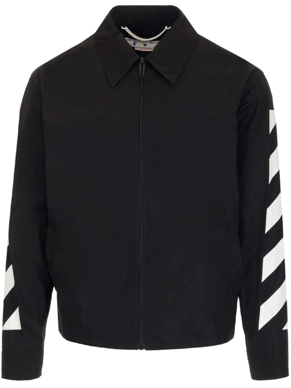 Off-White Diag Printed Zipped Jacket