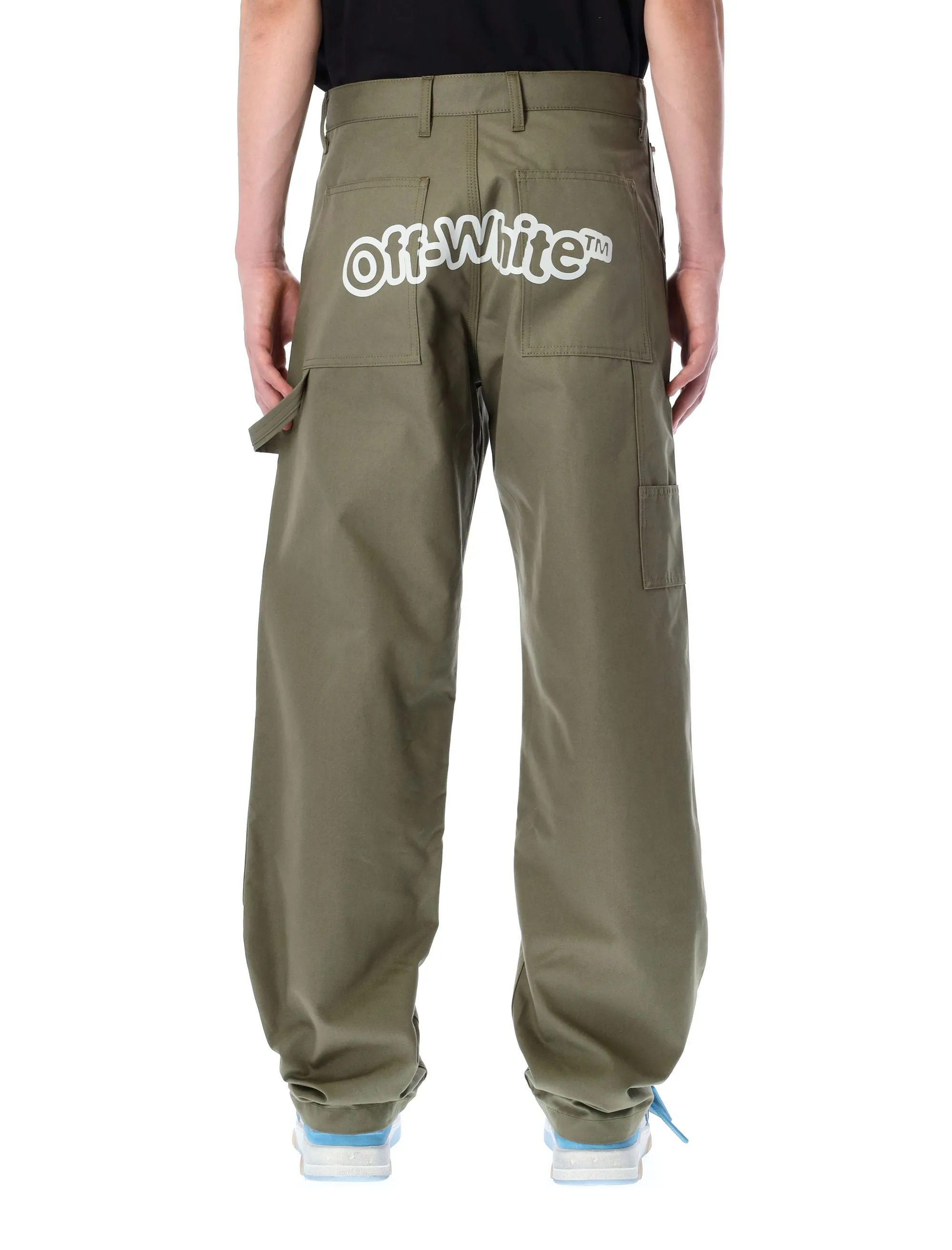 Off-White High-Rise Logo Print Pants
