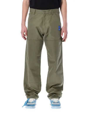 Off-White High-Rise Logo Print Pants