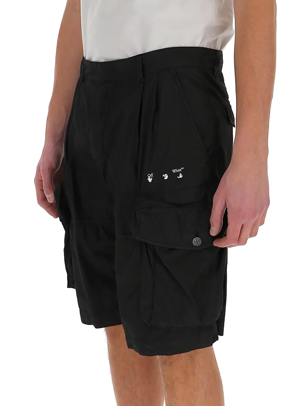 Off-White High Waisted Cargo Shorts