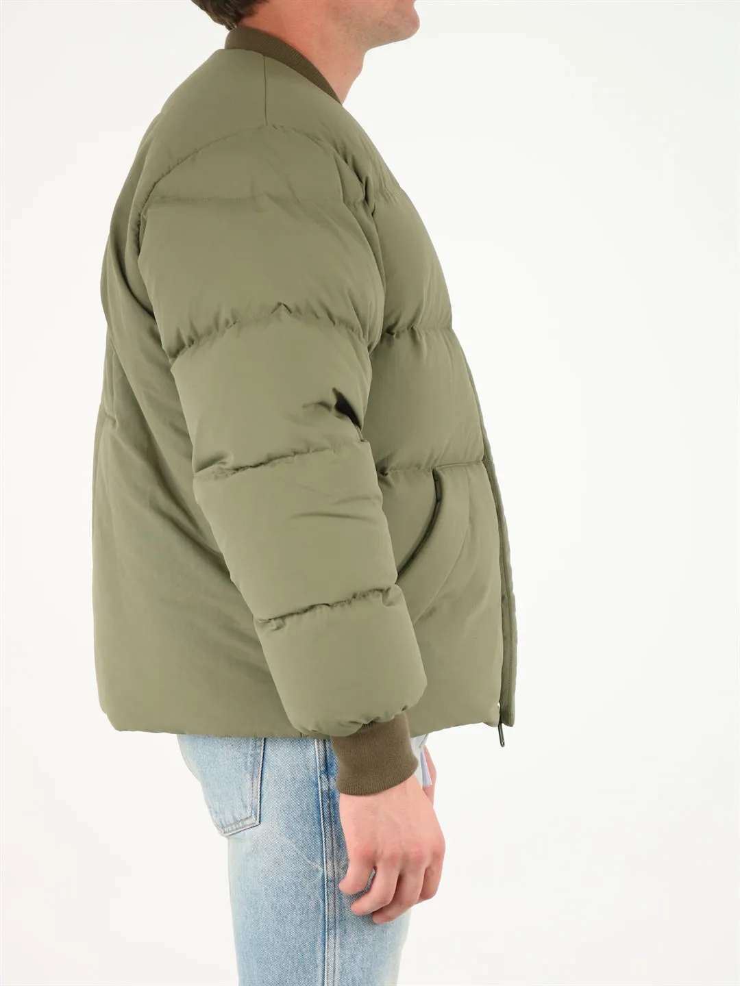 Off-White Logo Embroidered Puffer Jacket