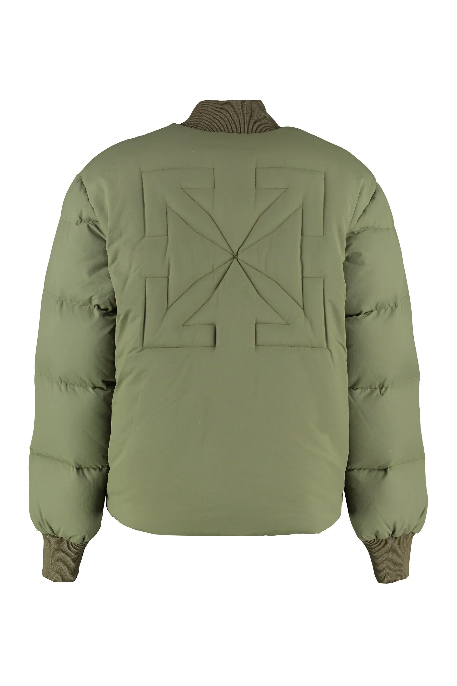 Off-White Logo Embroidered Puffer Jacket
