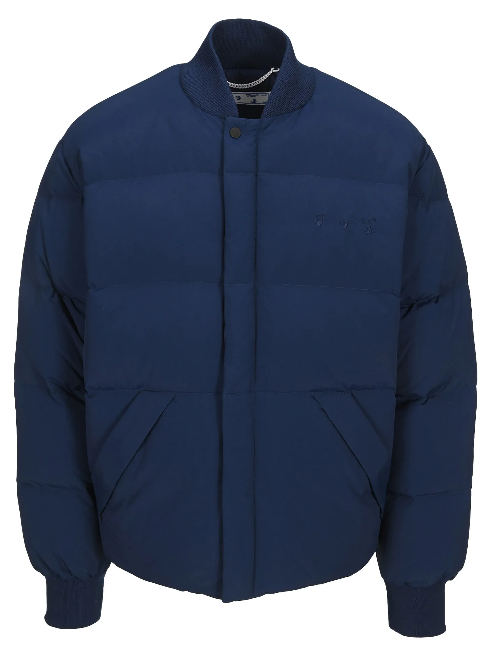 Off-White Logo Embroidered Puffer Jacket