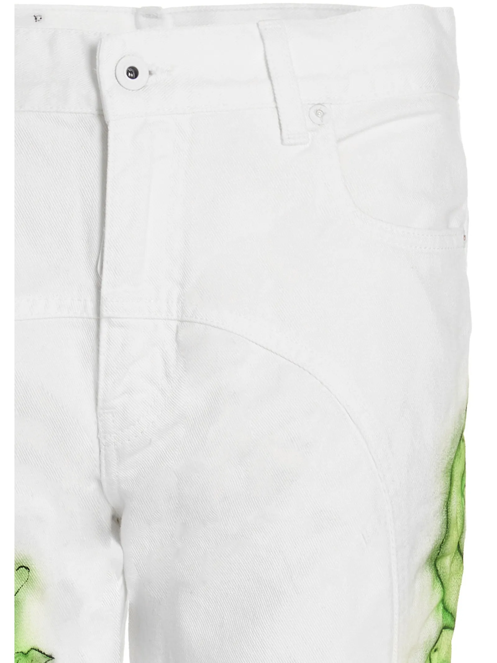 Off-White Logo Patch Straight-Leg Jeans