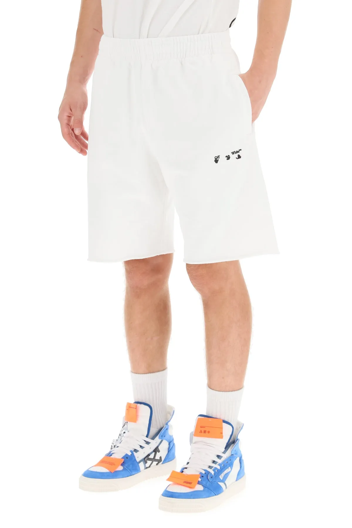 Off-White Logo Printed Bermuda Shorts