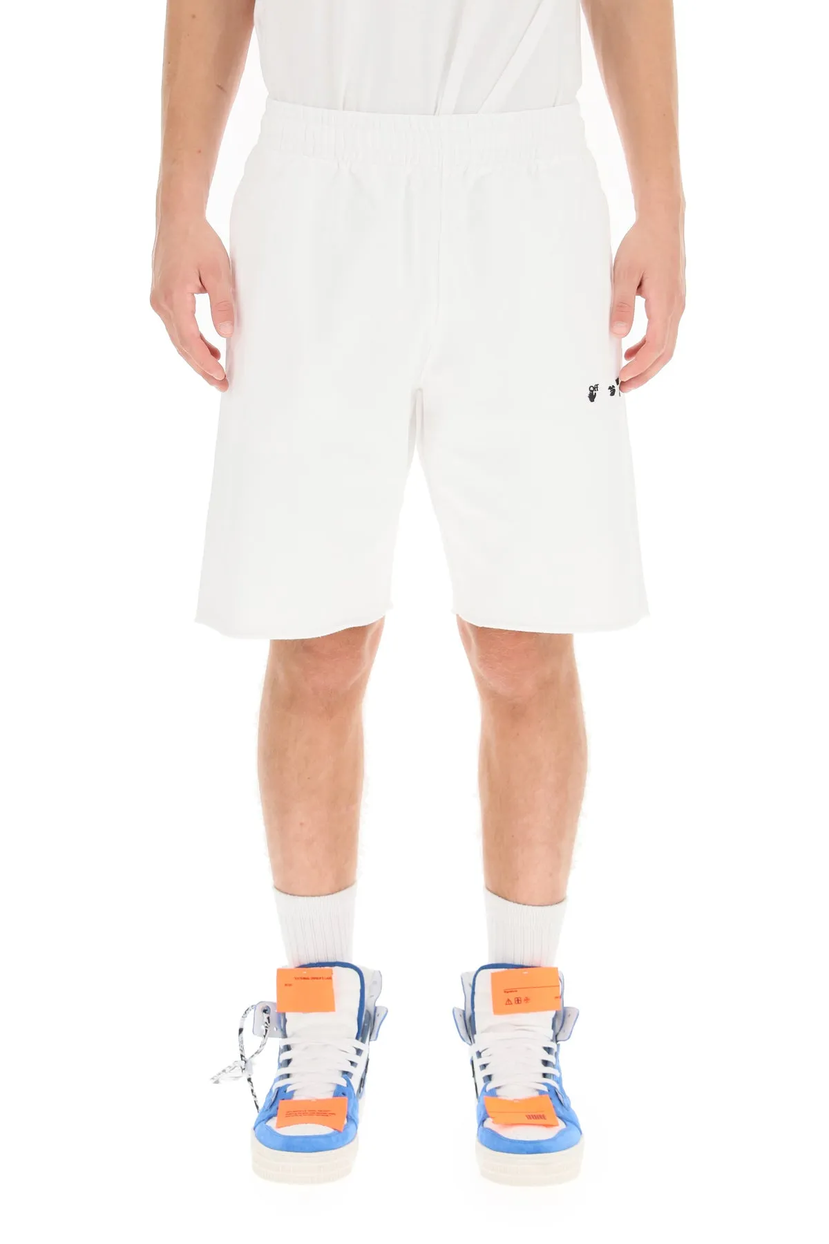 Off-White Logo Printed Bermuda Shorts
