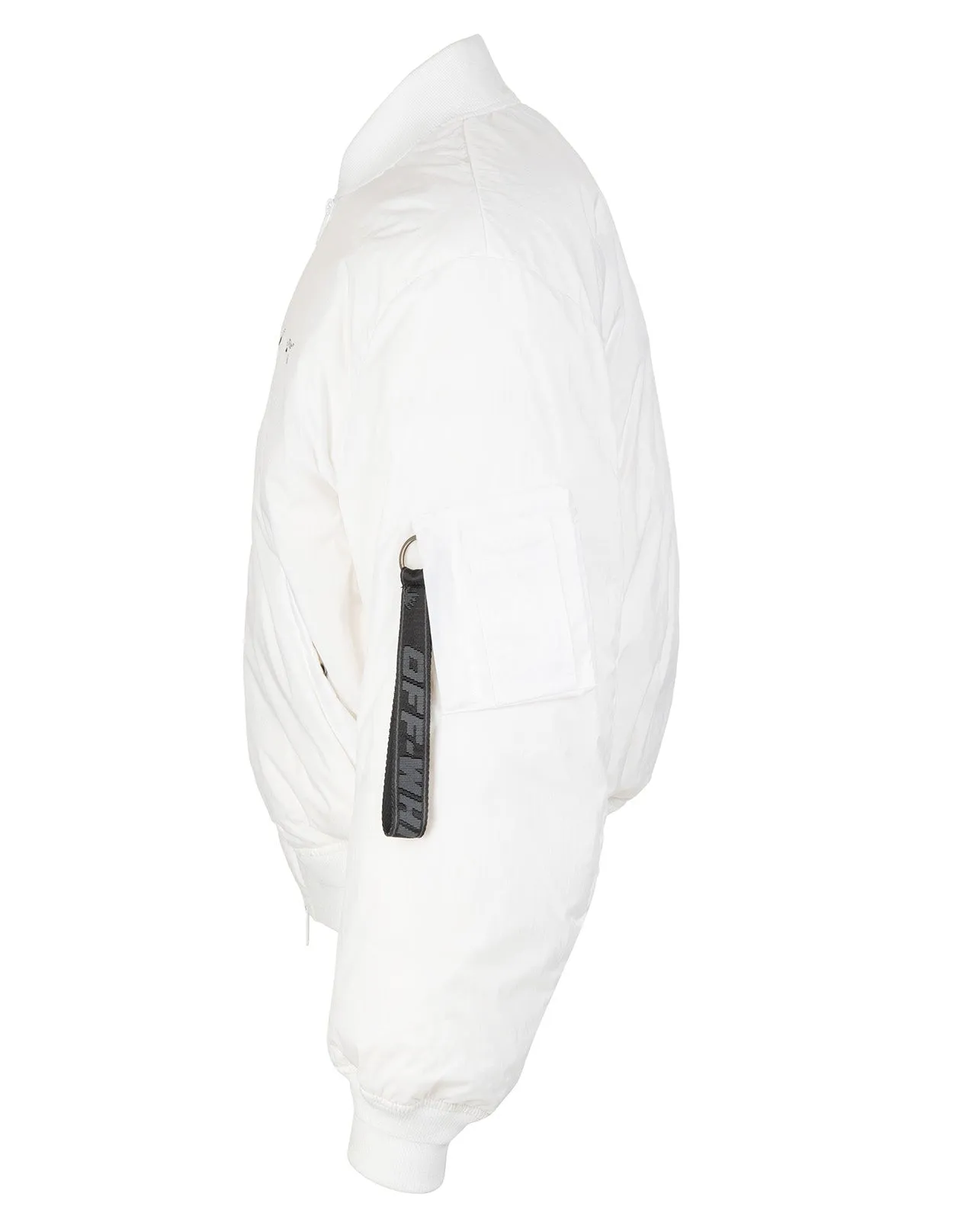Off-White Logo Printed Bomber Jacket