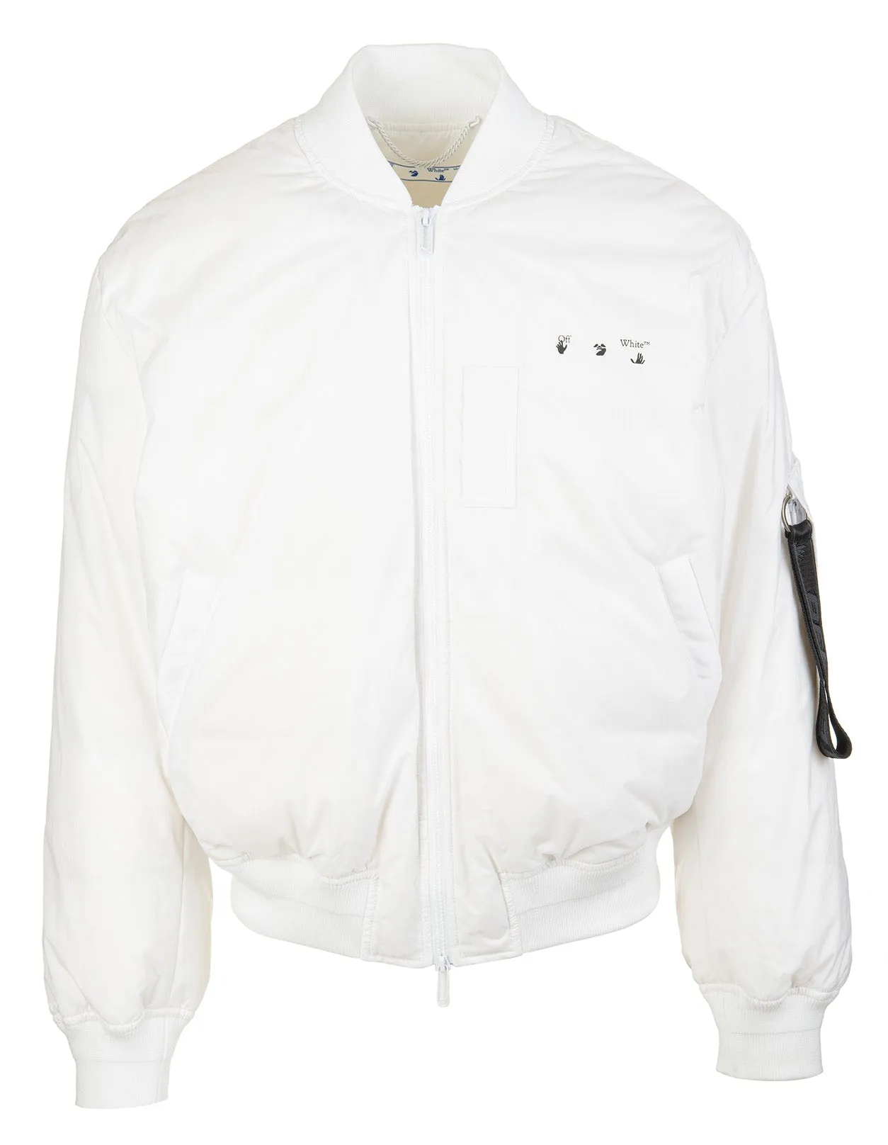 Off-White Logo Printed Bomber Jacket