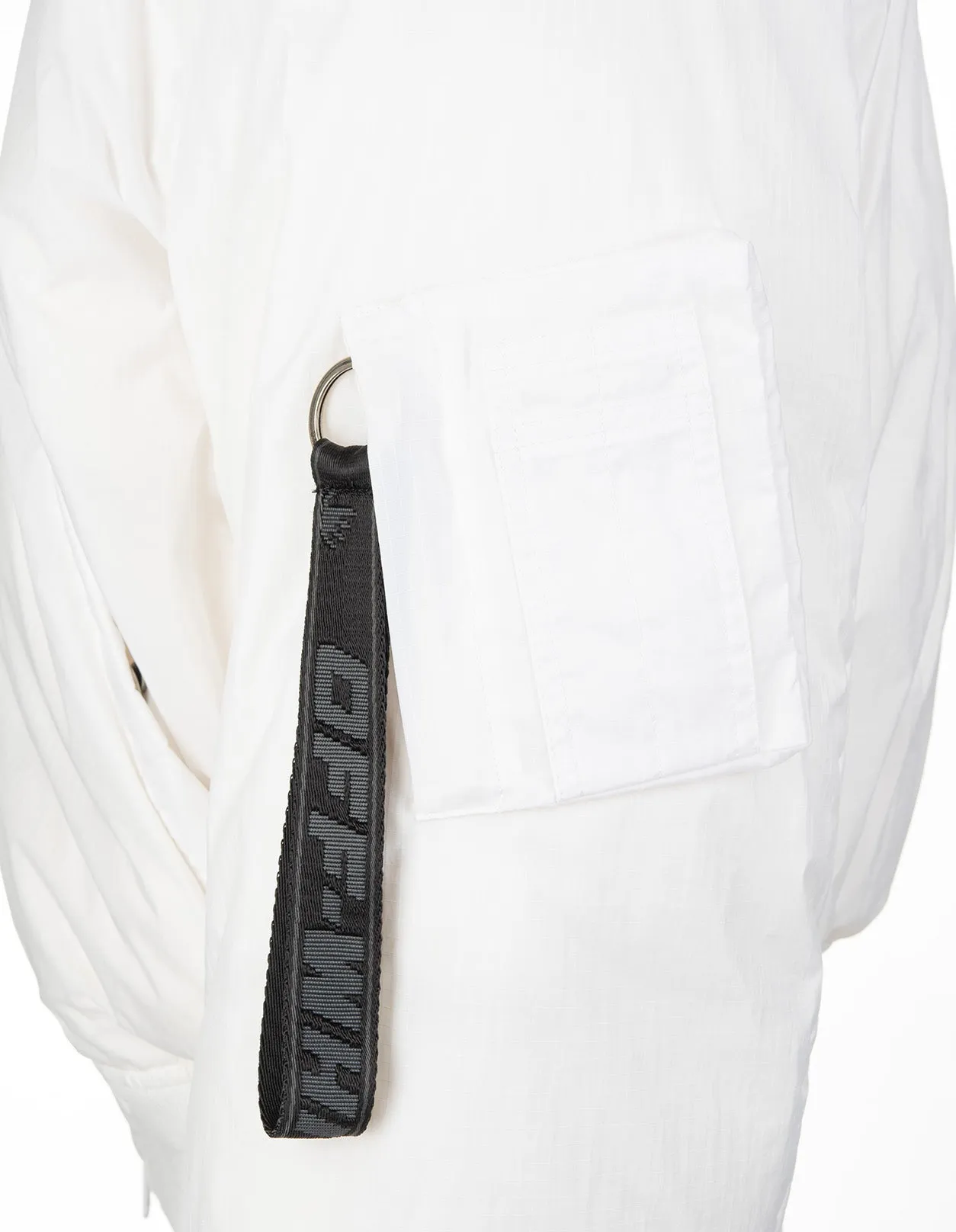 Off-White Logo Printed Bomber Jacket