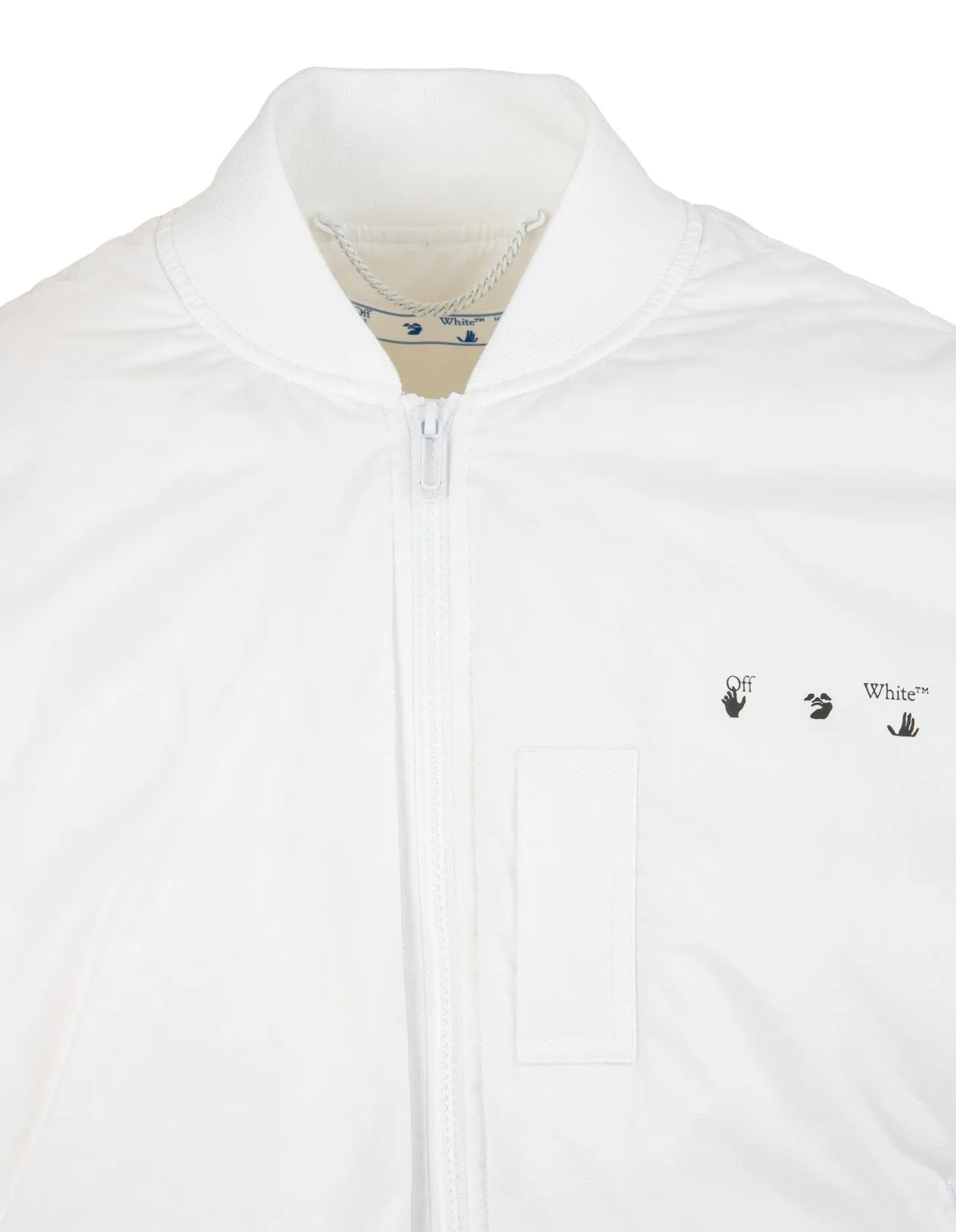 Off-White Logo Printed Bomber Jacket