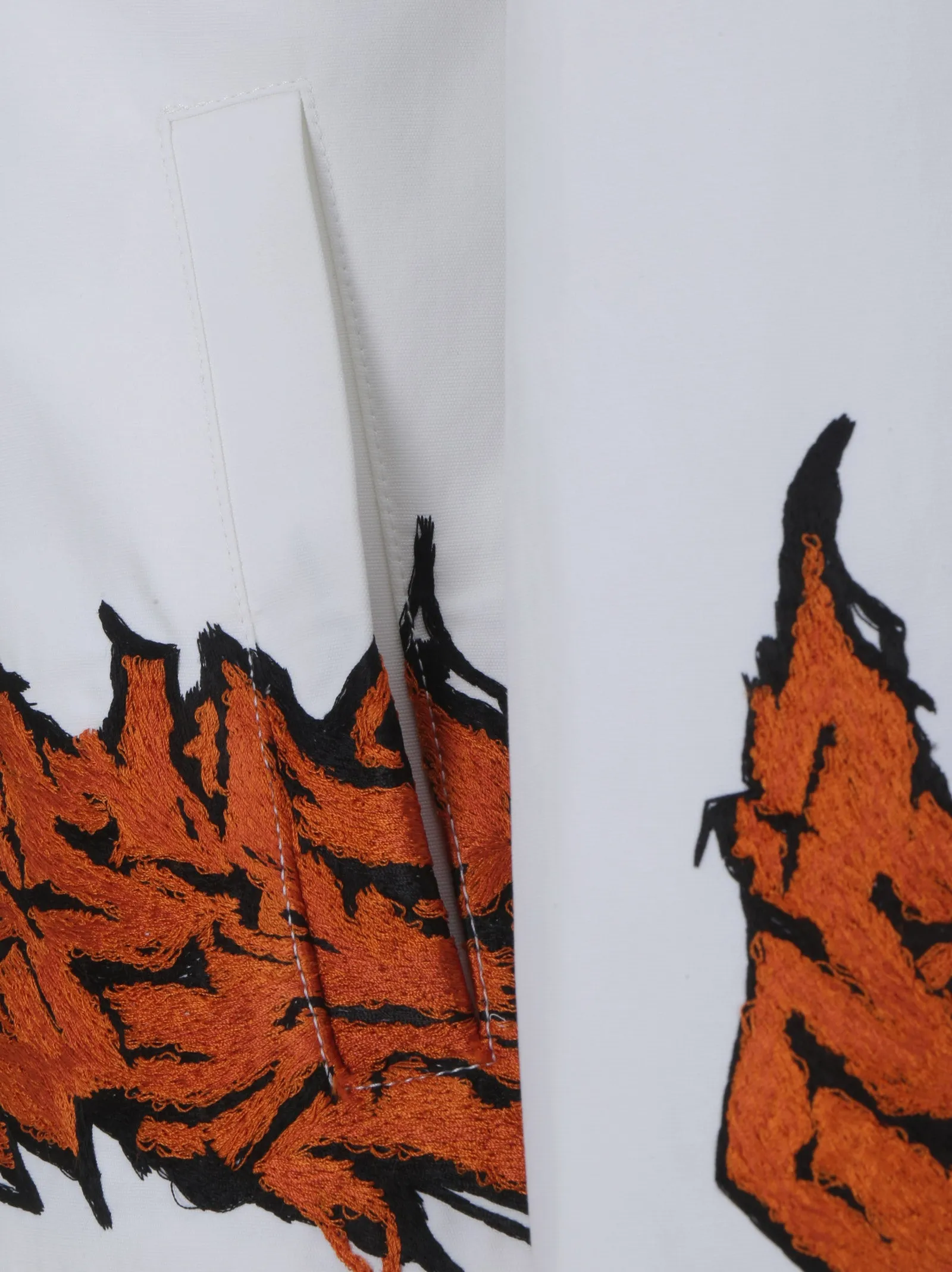 Off-White Logo Printed Long-Sleeved Jacket